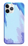 Eiroo Brush Series iPhone 11 Pro Max Mavi Silikon Kılıf