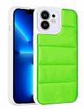 Eiroo Bubble Color iPhone 11 Yeşil Silikon Kılıf