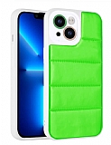 Eiroo Bubble Color iPhone 13 Yeşil Silikon Kılıf