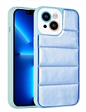 Eiroo Bubble Color iPhone 13 Mavi Silikon Kılıf