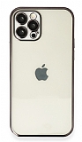 Eiroo Camera Protect iPhone 11 Pro Max Kamera Korumalı Siyah Silikon Kılıf