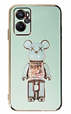 Eiroo Candy Bear Oppo A76 Standl Yeil Silikon Klf