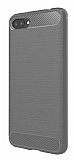 Eiroo Carbon Shield Asus Zenfone 4 Max ZC554KL Ultra Koruma Gri Kılıf