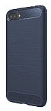 Eiroo Carbon Shield Asus Zenfone 4 Max ZC554KL Ultra Koruma Lacivert Kılıf