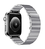 Eiroo Classy Apple Watch Silver Metal Kordon 38 40 41 mm