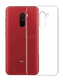 Eiroo Clear Hybrid Xiaomi Pocophone F1 Silikon Kenarlı Şeffaf Rubber Kılıf