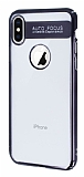 Eiroo Clear Thin iPhone X / XS Siyah Kenarlı Rubber Kılıf