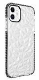 Eiroo Color Crystal iPhone 11 Siyah Silikon Klf