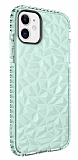 Eiroo Color Crystal iPhone 11 Yeil Silikon Klf
