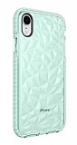 Eiroo Color Crystal iPhone XR Yeil Silikon Klf