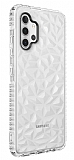 Eiroo Color Crystal Samsung Galaxy A32 4G Beyaz Silikon Kılıf