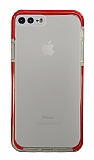 Eiroo Color Fit iPhone 7 Plus / 8 Plus Kamera Korumalı Kırmızı Silikon Kılıf