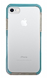 Eiroo Color Fit iPhone SE 2020 Kamera Korumalı Mavi Silikon Kılıf