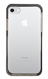 Eiroo Color Fit iPhone 7 / 8 Kamera Korumalı Siyah Silikon Kılıf