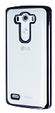 LG G3 Siyah Kenarlı Şeffaf Silikon Kılıf