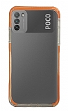 Eiroo Color Fit Xiaomi Poco M3 Kamera Korumalı Turuncu Silikon Kılıf