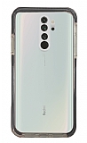 Eiroo Color Fit Xiaomi Redmi Note 8 Pro Kamera Korumalı Siyah Silikon Kılıf
