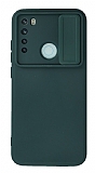 Eiroo Color Lens Xiaomi Redmi Note 8 Kamera Korumalı Yeşil Silikon Kılıf