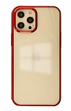 Eiroo Color Series iPhone 12 Pro Max 6.7 inç Kırmızı Rubber Kılıf