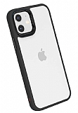 Eiroo Contrast iPhone 11 Siyah Silikon Kılıf