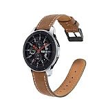 Eiroo Deluxe Samsung Galaxy Watch 3 45 mm Kahverengi Gerçek Deri Kordon