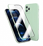 Eiroo Double Protect iPhone 11 Pro Max 360 Derece Koruma Yeşil Kılıf