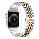 Eiroo Elegant Apple Watch Rose Gold Metal Kordon 38 40 41 mm