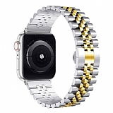 Eiroo Elegant Apple Watch Gold Metal Kordon 42 44 45 49 mm