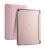 Eiroo Fold Apple iPad 10.2 (2021) Kalemlikli Standl Rose Gold Klf