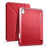 Eiroo Fold iPad mini 6 2021 Kalemlikli Standlı Kırmızı Kılıf