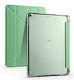 Eiroo Fold iPad 10.2 2020 Kalemlikli Standlı Yeşil Kılıf