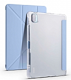 Eiroo Fold Xiaomi Pad 5 Kalemlikli Standlı Mavi Kılıf