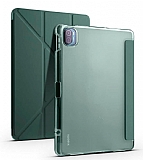 Eiroo Fold Xiaomi Pad 5 Kalemlikli Standlı Koyu Yeşil Kılıf