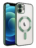 Eiroo Gbox iPhone 11 Macsafe zellikli Kamera Korumal Yeil Silikon Klf