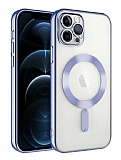 Eiroo Gbox iPhone 11 Pro Max Macsafe Özellikli Kamera Korumalı Lila Silikon Kılıf