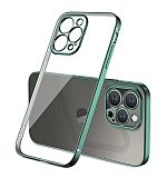 Eiroo Gbox iPhone 13 Pro Kamera Korumalı Yeşil Mat Silikon Kılıf