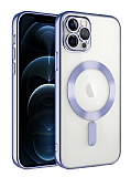 Eiroo Gbox iPhone 13 Pro Macsafe zellikli Kamera Korumal Lila Silikon Klf