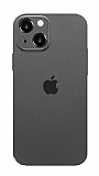 Eiroo Ghost Thin iPhone 14 Ultra İnce Şeffaf Siyah Rubber Kılıf