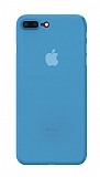 Eiroo Ghost Thin iPhone 7 Plus / 8 Plus Ultra İnce Mavi Rubber Kılıf
