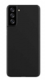 Eiroo Ghost Thin Samsung Galaxy S21 Plus Siyah nce Rubber Klf