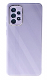 Eiroo Glass Series Samsung Galaxy A53 5G Kamera Korumalı Lila Silikon Kılıf