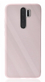 Eiroo Glass Series Xiaomi Redmi Note 8 Pro Pembe Silikon Kılıf
