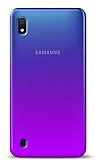 Eiroo Gradient Samsung Galaxy A10 Geçişli Mor Rubber Kılıf