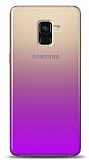 Eiroo Gradient Samsung Galaxy A8 Plus 2018 Geçişli Mor Rubber Kılıf
