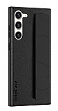 Eiroo Grip Samsung Galaxy S24 Standl Siyah Rubber Klf