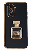 Eiroo Huawei nova 10 Pro Aynalı Parfüm Standlı Siyah Silikon Kılıf