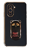 Eiroo Huawei Nova 10 Baby Panda Standl Siyah Silikon Klf