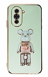 Eiroo Huawei nova 10 Candy Bear Standl Yeil Silikon Klf