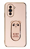Eiroo Huawei Nova 10 Pro Baby Panda Standlı Pembe Silikon Kılıf