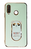 Eiroo Huawei P30 Lite Baby Panda Standl Yeil Silikon Klf